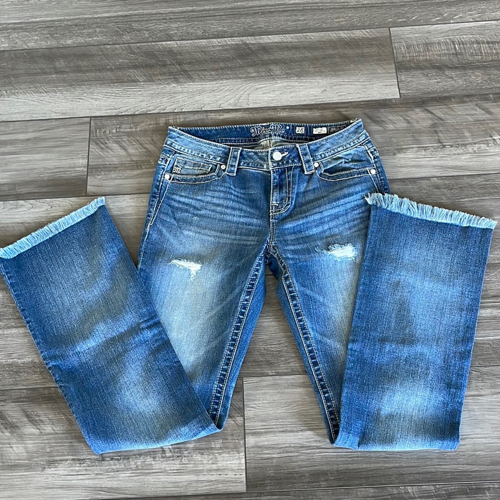 MISS ME JEANS MID-RISE BOOT CUT SIZE 28